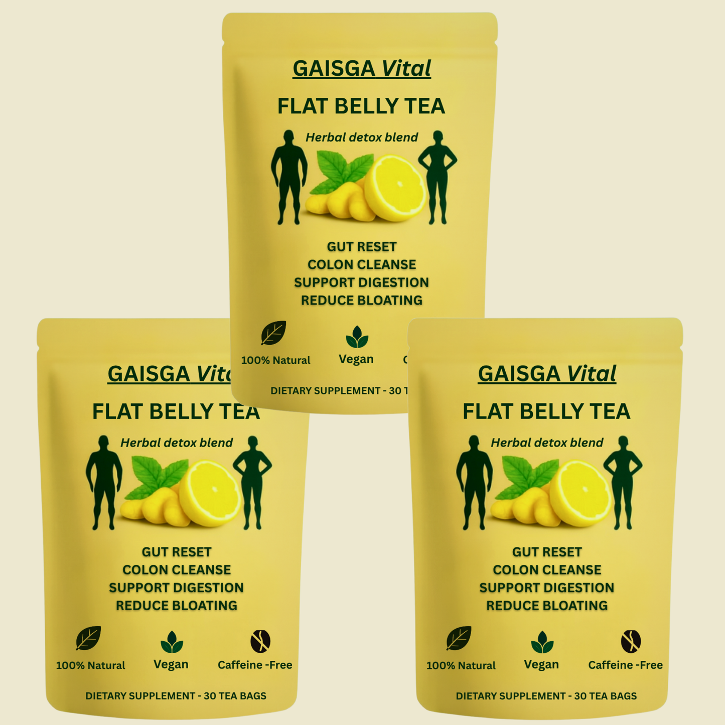 Flat Belly Tea – 3 Packs (Best Value)
