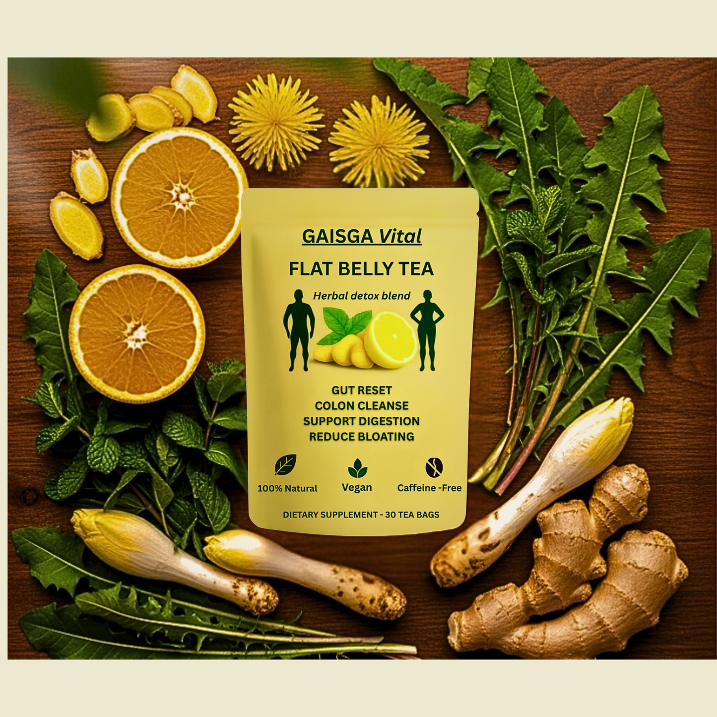 🌿FLAT BELLY TEA - Herbal Detox Blend
